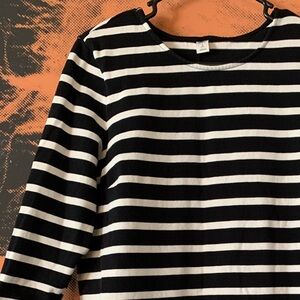 Old Navy Striped Petite Knit Shift Dress